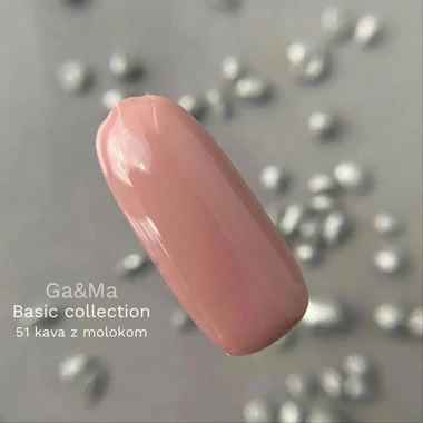 Гель-лак GA&MA Basic collection №051 кофе с молоком 10 мл (7700258) - Фото №2