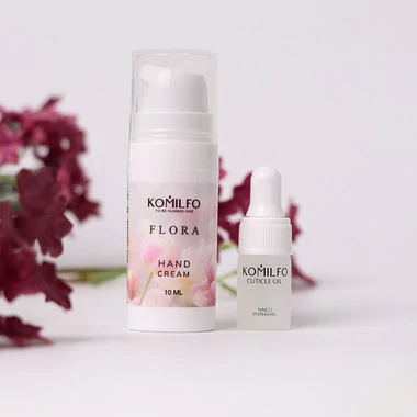 Набор Komilfo Flora крем для рук 10 мл и масло для кутикулы 2 мл (999609) - Фото №2