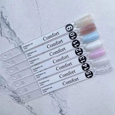 Гель без опила NAILAPEX Comfort №12 молочный оттенок с серебристым шимером 30 г (KG12_30) - Фото №3