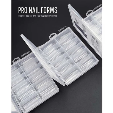 Верхние формы для наращивания ADORE PRO Nail Forms Square 120 шт (2101600443629) - Фото №2