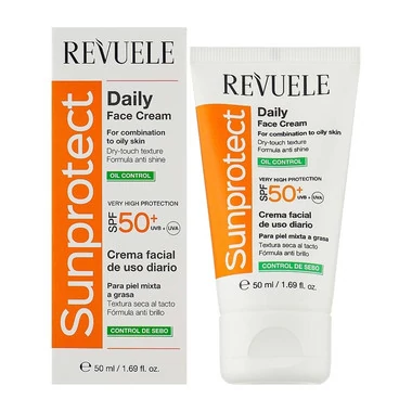 Крем REVUELE для лица и тела солнцезащитный контроль жира SPF50+ 50 мл - Фото №2