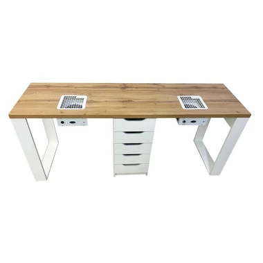 Маникюрный стол MARKWOOD SM-500-08 для двух мастеров - Фото №2
