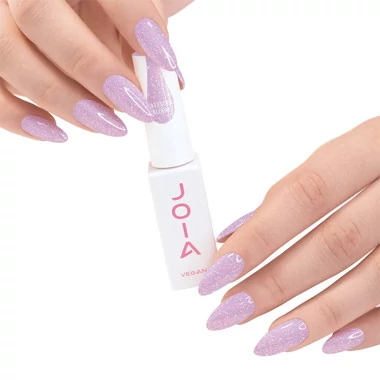 Гель-база JOIA vegan PolyLiquid Gel Lavender Bloom лавандовый с шиммером 8 мл (4820259342531) - Фото №4