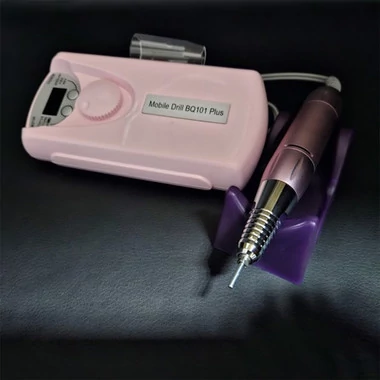 Фрезер для маникюра Mobile Drill BQ-101 на аккумуляторе PINK - Фото №6