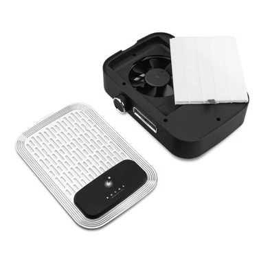 Вытяжка Bucos Cyclone V3-B BLACK с фильтром НЕРА и аккумулятором 100W для маникюра - Фото №4