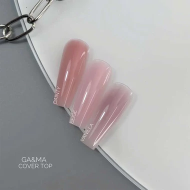 Топ GA&MA Cover top Veil без липкого слоя, с UV-фильтром молочно-белый 10 мл (7702692) - Фото №5