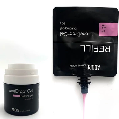 Гель ADORE One Drop Gel №01 pink kiss (наполнитель для помпы) 60 мл (2101400446936) - Фото №3
