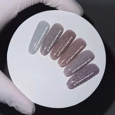 Гель NAILS OF THE DAY OPAL Reflective builder gel №04 холодный нюд с опаловым блеском, светоотражающий 15 мл (НФ-000205545) - Фото №3
