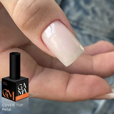 Топ GA&MA Cover Top Petal без липкого слоя с УФ-фильтром молочно-бежевый 10 мл (7702932) - Фото №2