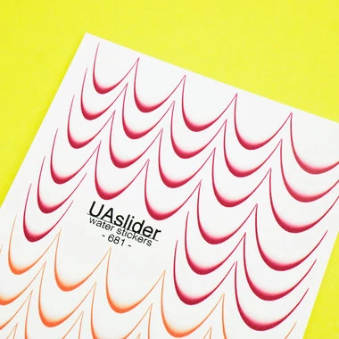 Слайдер дизайн UAslider френч омбре розовый, оранжевый №681 - Фото №2