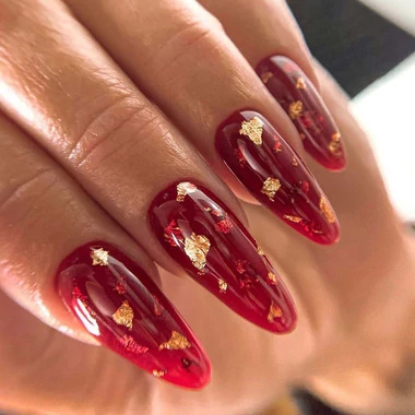 Гель-лак KIRA Nails Vitrage №001 витражный красный 6 мл (429001) - Фото №4
