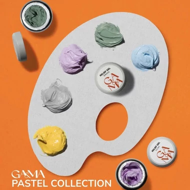 Набор GA&MA Relief Gel Pastel Collection ( (5 шт по 5 г: yellow, green, blue, lilac, gray) (7703012) - Фото №9
