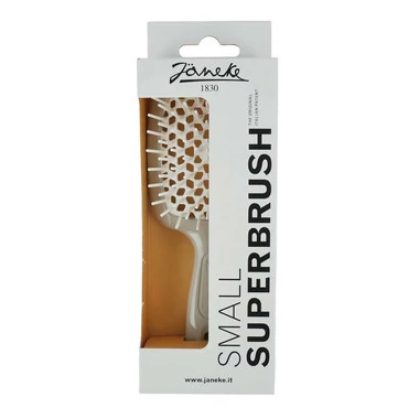 Гребінець Janeke Superbrush Small сіра з білим (94SP234GRI) - Фото №2