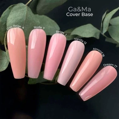 База для ногтей GA&MA Cover №004 Grey beige серо-бежевый 30 мл (7700327) - Фото №3