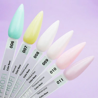 База TUFI profi COLOR BASE 09 Полупрозрачный Розово-Бежевый 8 мл (0103708) - Фото №5