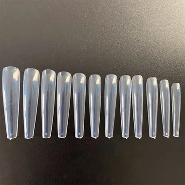 Гелевые типсы Adore XXL Gel Tips coffin 240 шт (5906935704998) - Фото №2