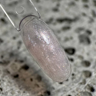Гель для ногтей Dark Medium Gel №45 бежевый с блестками 15 мл (без кисти) (DMG4515) - Фото №3