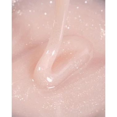 Гель для ногтей Dark Medium Gel №46 пастельный нюд с микроблеском 15 мл (без кисти) (DMG4615) - Фото №2