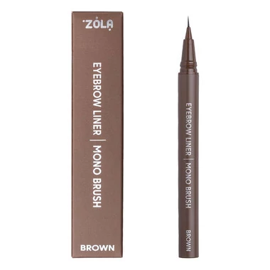 Лайнер ZOLA для бровей c моно-кистью brown (05704) - Фото №2