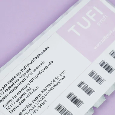 Фреза для маникюра TUFI profi Зонтик TC117 керамическая красная - Фото №4