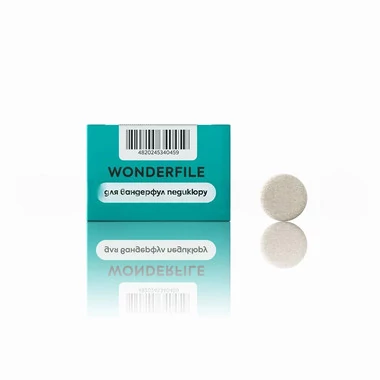 Сменный файлы WONDERFILE  на пене диск 25 мм 80 грит (WFPDF25/80) - Фото №3