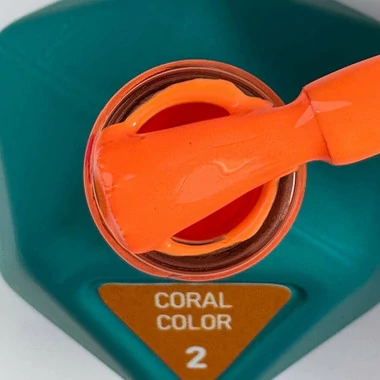 Гель-лак Victoria Avdeeva Coral Color №02 ярко коралловый 12 мл (28007364) - Фото №2