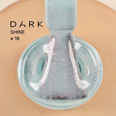База Dark PRO base Shine 18 голубой с розовым шиммером 15 мл (DSB1815) - Фото №2
