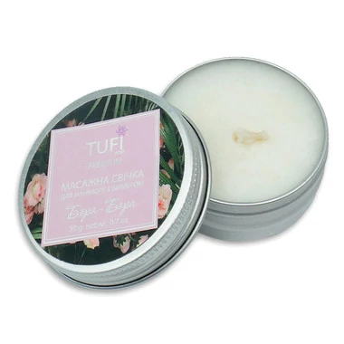 SALE Массажная Spa-свеча для рук TUFI profi Бора-Бора С Шиммером 30 г (0097223) - Фото №4