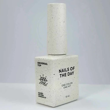 Топ NAILS OF THE DAY Universal Top No-Wipe глянцевый с минимальным содержанием УФ-фильтров (НФ-00022474) - Фото №2
