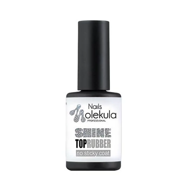 Топ MOLEKULA Rubber Shine no sticky каучуковый без липкого слоя с блеском 12 мл (ML1215) - Фото №2