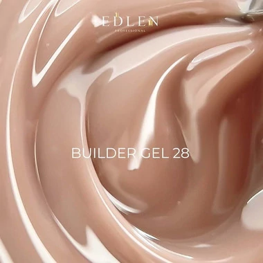 Гель для наращивания Edlen Builder gel Office №28 темно-бежевый 15 мл (4000361132) - Фото №2