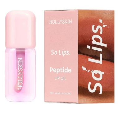 Увлажняющее масло для губ HOLLYSKIN So Lips Peptide Lip Oil 003 Vanilla Cloud (0433h) - Фото №2