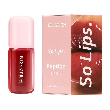 Увлажняющее масло для губ HOLLYSKIN So Lips Peptide Lip Oil 008 Cherry Toffee (0438h) - Фото №2