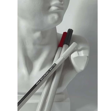 SILLER creative pen White ручка для росписи ногтей белая (u0000015540) - Фото №3