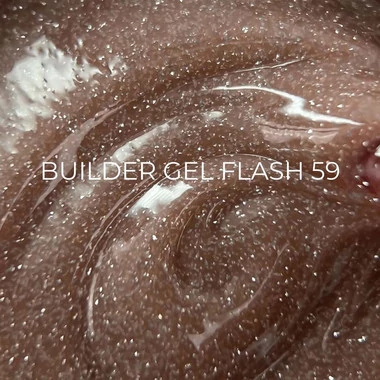 Гель для наращивания светоотражающий Edlen Flash Builder gel №59 карамельный 15 мл (4000361263) - Фото №2