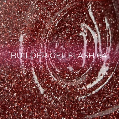 Гель для наращивания светоотражающий Edlen Flash Builder gel №64 рубиновый 15 мл (4000361268) - Фото №2