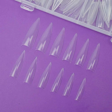 Гелевые типсы TUFI profi Half Cover Soft Gel Tips Стилет Прозрачные 240 шт (0326343) - Фото №4