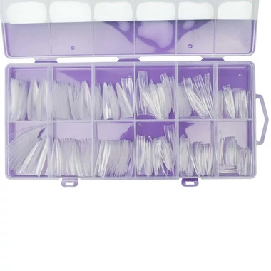 Гелевые типсы TUFI profi Half Cover Soft Gel Tips Стилет Прозрачные 240 шт (0326343) - Фото №6