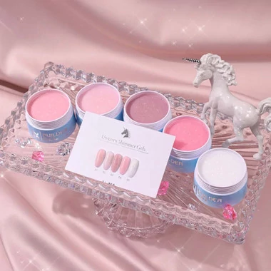 Гель LUNA Shimmer Gel №1 бежево-розовый 30мл (323-5423-1584) - Фото №4