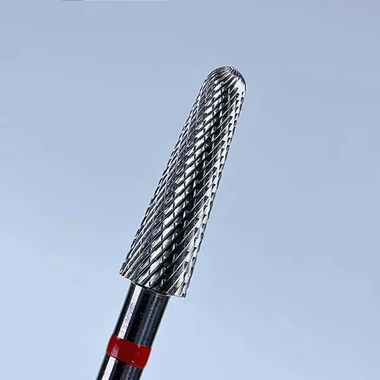 Фреза карбид-вольфрамовая KWARKконус закругленный красная (KC25304F0) - Фото №2