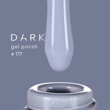 Гель-лак Dark №177  дымчато серо-голубой 6 мл (DGP17706) - Фото №3