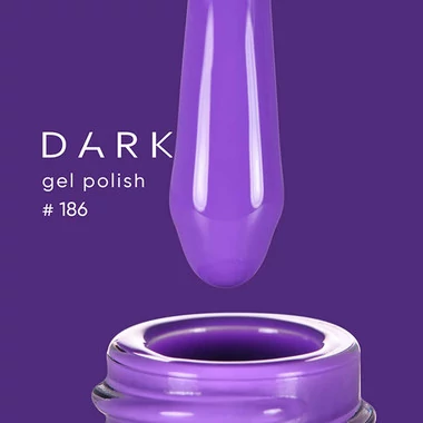 Гель-лак Dark №186 фиолетовый 6 мл (DGP18606) - Фото №3