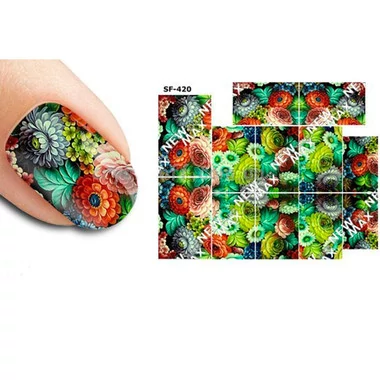 Слайдер дизайн Crystaloff SF-420 цветы