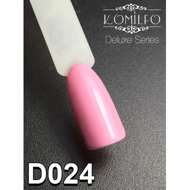 SALE Гель-лак KOMILFO Deluxe Series №D024 светло-розовый 8 мл  (111024) - Фото №2