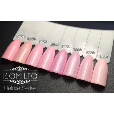 Гель-лак KOMILFO Deluxe Series №D029 розовый с шиммером 8 мл (111029) - Фото №3