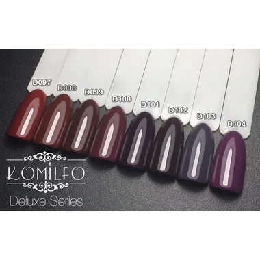 Гель-лак KOMILFO Deluxe Series №D102 черно-фиолетовый 8 мл (111102) - Фото №3
