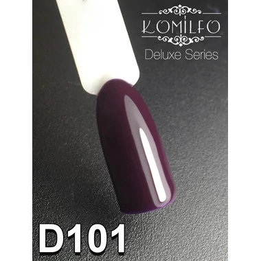 Гель-лак KOMILFO Deluxe Series №D101 темно-фиолетовый 8 мл (111101) - Фото №2
