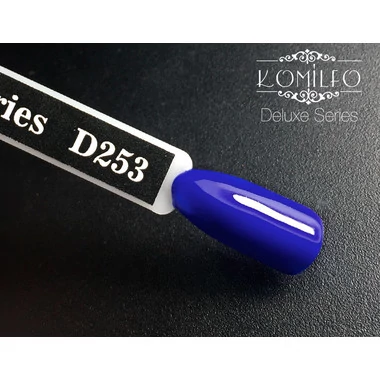 Гель-лак KOMILFO Deluxe Series №D253 насыщенный синий 8 мл (111253) - Фото №2