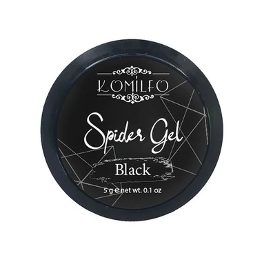 Komilfo Spider Gel Black 5 грамм - Фото №2