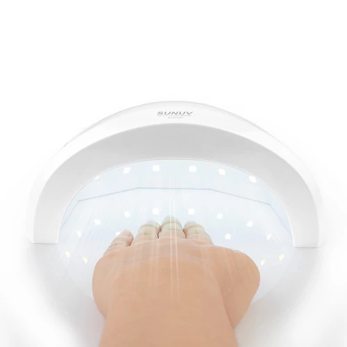 Лампа для маникюра UV/LED SUNUV Sun1 48 Вт белая (с кварцевыми диодами, оригинал) - Фото №3